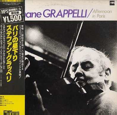 

LP Record STEPHANE GRAPPELLI - Afternoon In Paris ULS6054P MPS 1976 Japan Obi Jazz