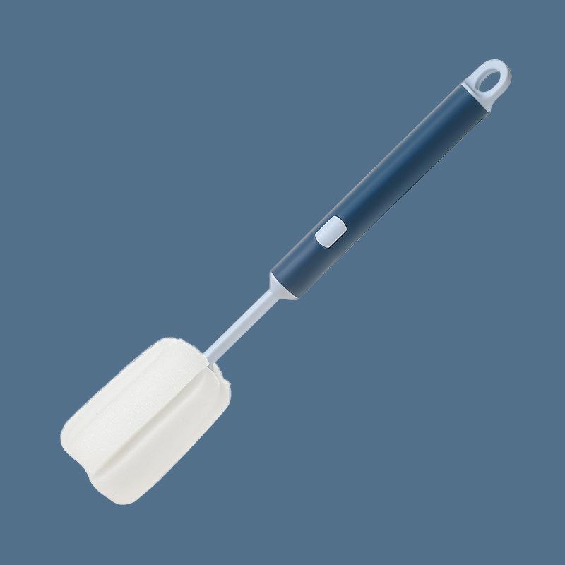 

Sponge Cleaning Cup Brush Long Handle for Coffee Glasses Pot Milk Cup Mugs Wine Bottle Baby Bottle Kitchen Dish Washing синий