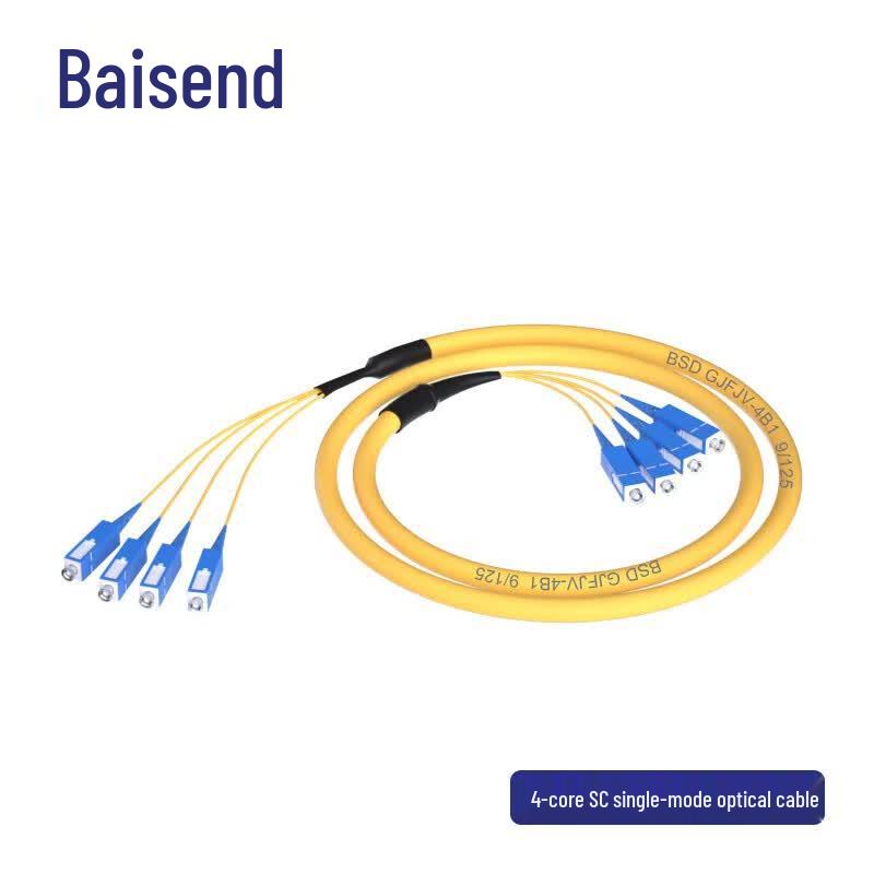 

BOSENDE 5G Telecom-Grade Indoor Single-Mode Bundled Fiber Optic Patch Cord 5m