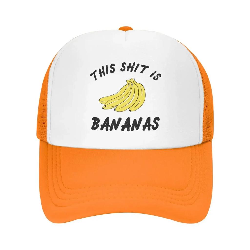 This Shit is Bananas Mesh Hat Unisex Women Baseball Cap Funny Trucker Hat