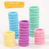 50/100 Stück Bunte Basis-Nylon-Elastik-Haargummis für Mädchen Zopfhalter Scrunchie Gummiband Kinder Mode Haaraccessoires