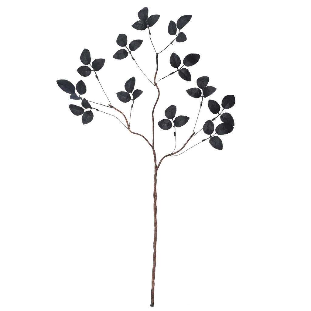Artificial Banyan Leaf Branches - Dark Gothic Halloween Decoration for Home, Party and Centerpieces