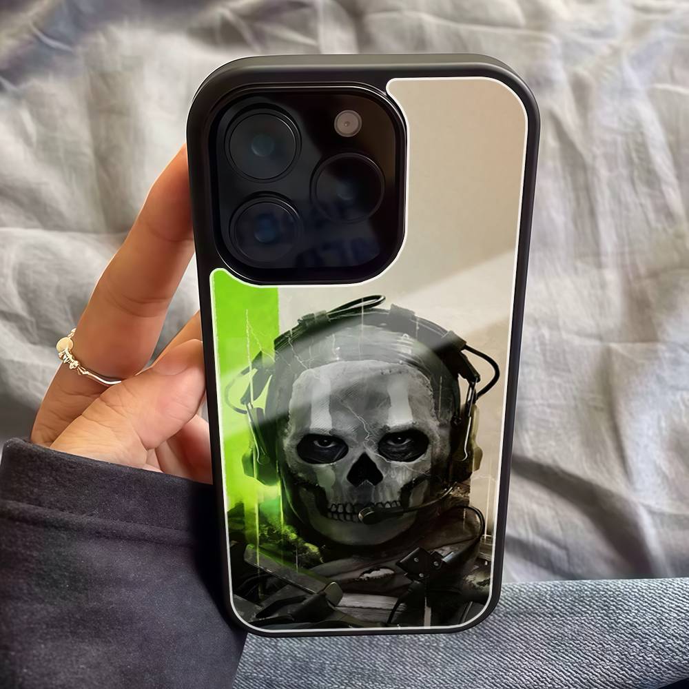 C-Call Of D-Duty Anime Phone Case For Iphone 17 Air 16 15 14 13 12 11Pro Max Plus Hard Plastic PC+TPU Cover