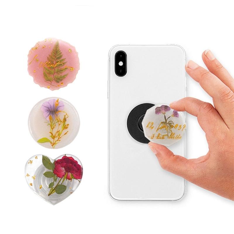 Glue Dropping Mold for Airbag Phone Bracket Diy Seamless Adhesive Resin Phone Bracket Base Silicone Mold with Support