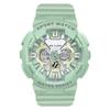 Female Elecrtonic Watch Middle School Student Sports Double Watch Temperament Wristwatch