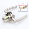 Door Handle Door Handle Lock Square Slot Privacy Mask Interior Bedroom Room Bathroom Three-bar Ball Lock Hardware