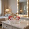 Exquisite Crystal Crystal Swan Ornaments Light Luxury Glass Swans Swan Figurines  Car Interior