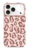 European and American style new leopard print is suitable for Apple 16/17Promax mobile phone case IP15Pro glutinous rice liquid 14 large holes
