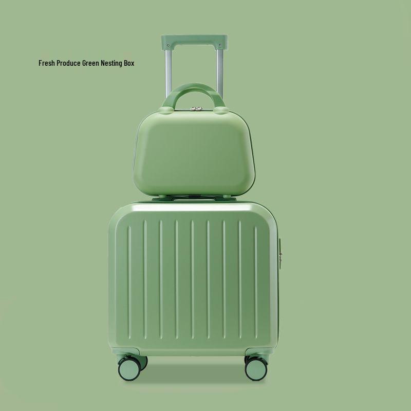 18-Inch Ultra-Light Women's Multi-Functional Carry-On Suitcase - Durable, Sturdy, Silent Travel Trolley