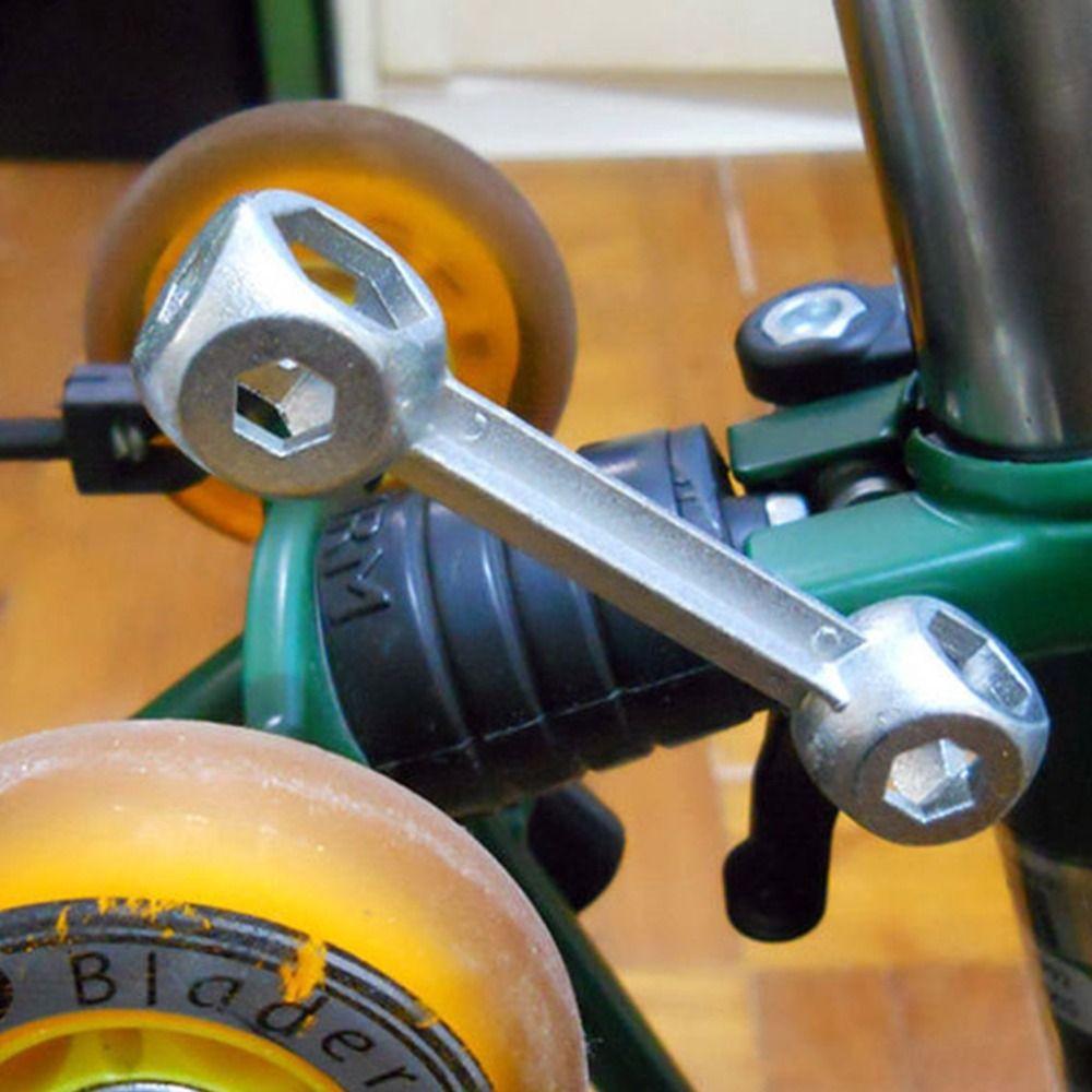 10-Hole Bicycle Wrench Zinc Alloy Socket Wrench Durable Hexagonal Bone Wrench