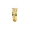 Anneau - LUXENTER - Ulethel - Or jaune 18 carats - Zircone - Largeur 9,8 mm