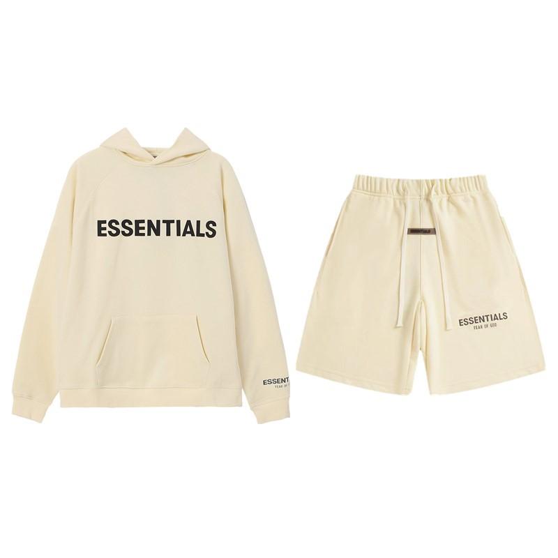 Men’s 3D Silicone 3M Reflective Fleece Hooded Sweatshirt and Shorts Set for Spring and Autumn – Lightweight, Casual Sportswear