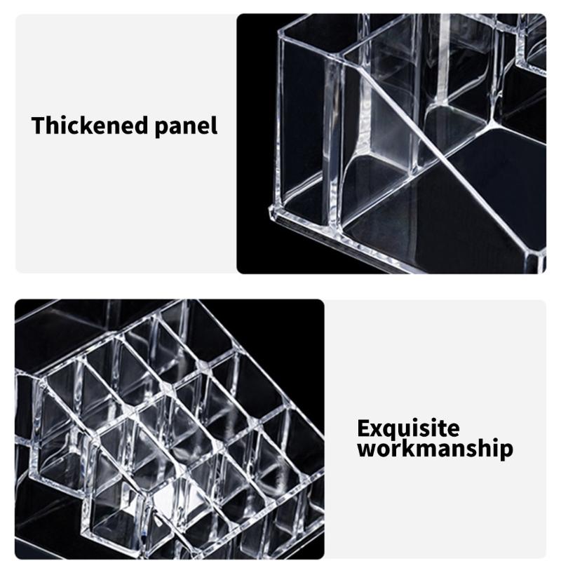 Transparent Nail Polished Holder Acrylic Rack Makeup Case Nail Polished Collection Display Manicure Storage Solution