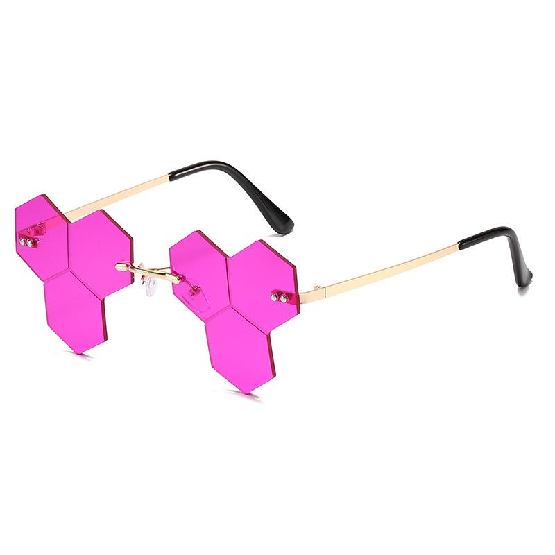 Hip Hop Rimless Sunglasses, Funny Personality Diamond Glasses Sunglasses Women