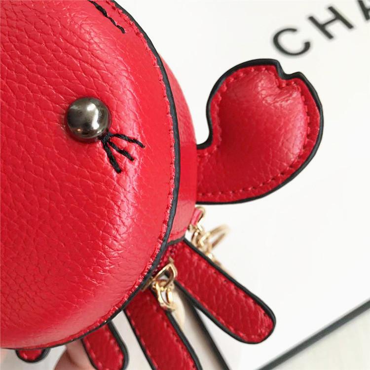 New Fashion Woman Small Crab Coin Purse Girl Pendant Lipstick Bag Casual Student Clutch Card Holder Cute Trend Handbag