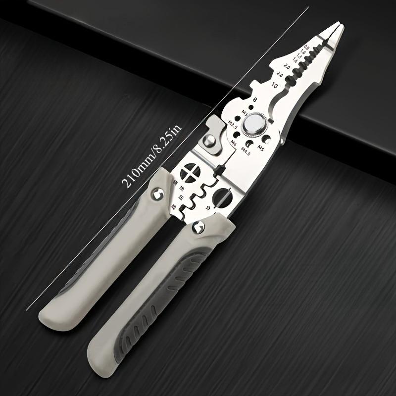 Crimper Cable Cutter Adjustable Automatic Wire Stripper Multifunctional Stripping Crimping Pliers Terminal Hand Tool