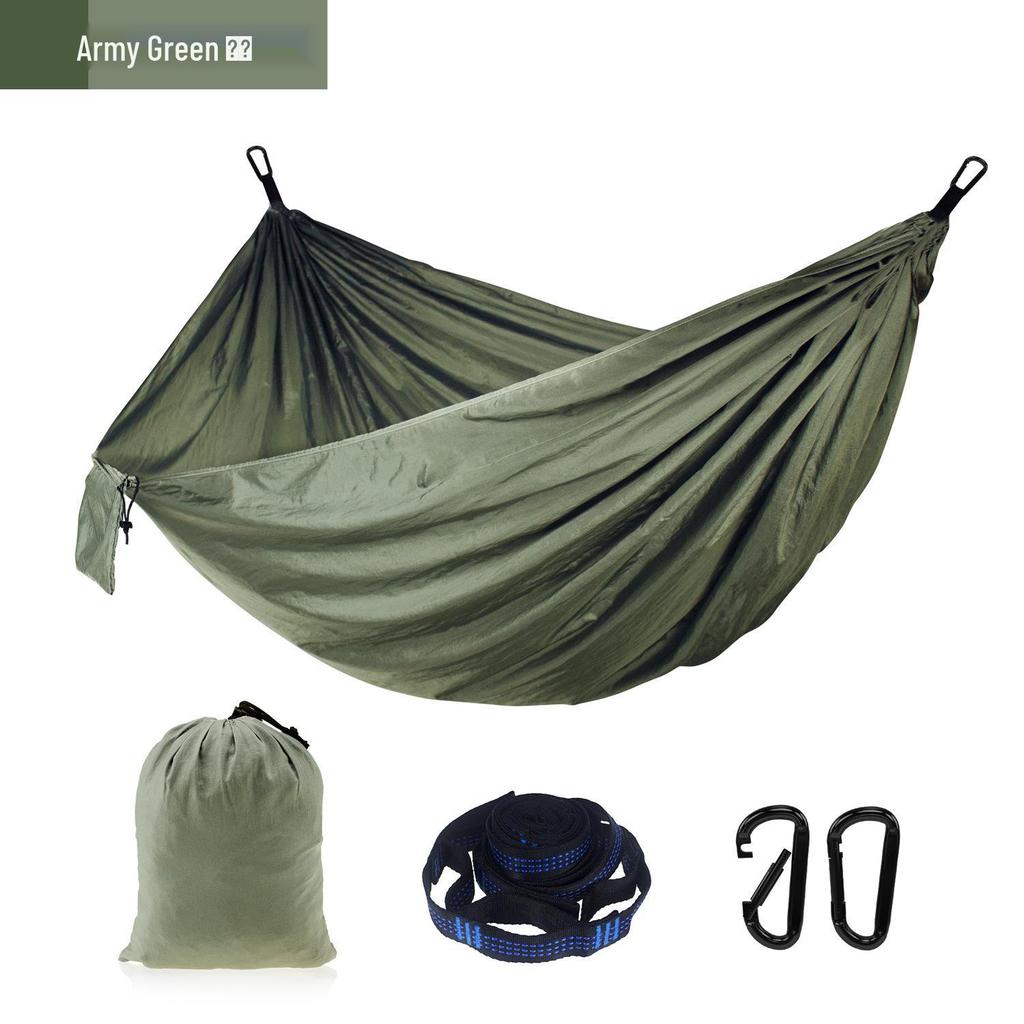 Adjustable Straps Nylon Hammock - High-End Single/Double Outdoor Use