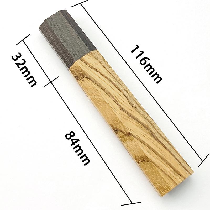 Octagonal Knife Handle Accessories For DIY Japanese Style Chef's Cutter Knife Handle Fish Knife Handle Replacement Handle Making
