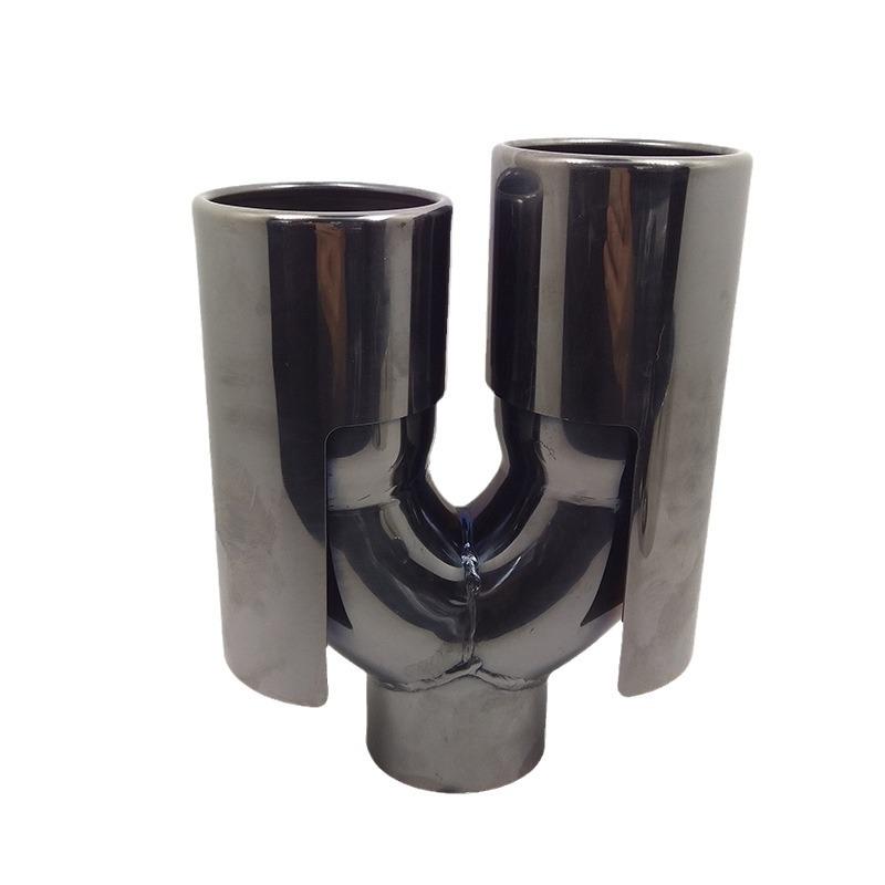 BMW X1 Titanium Black Dual Exhaust Tailpipe Set