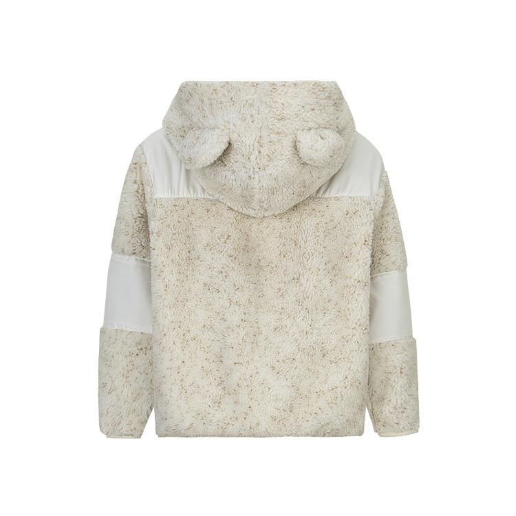 Nike Jacket Fashion Hooded Comfortable Long Sleeve Pale Ivory Kids Jackets NY2442189PS-002