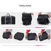 Portable Foldable Travel Bag with Large Capacity and Trolley Handle Attachment