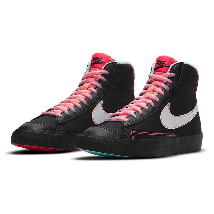 Nuove Nike Blazer Mid 77 GS Nero Rosa Atomico DD7710-001