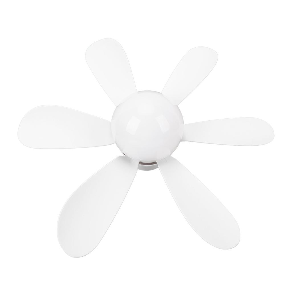 E27 LED Ceiling Fan 400 RPM Flower Shaped Removable 6 Blades Ceiling Fan Lamp with Remote Control