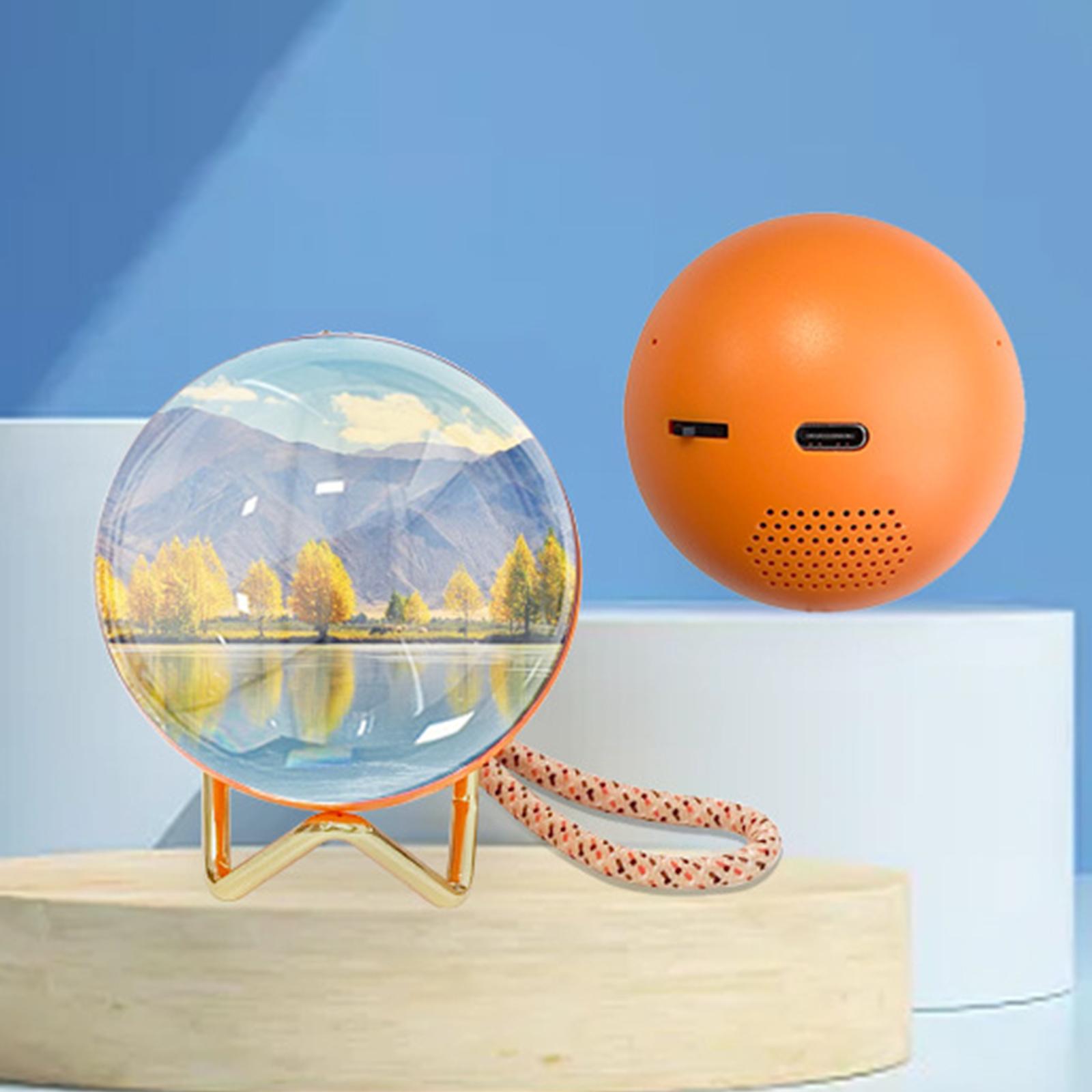 Crystal Ball Video Player with Sound 3D Video Sphere Crystal Ball 2.7in Video Ball Unique Anniversary Birthday & Christmas Gifts rosa