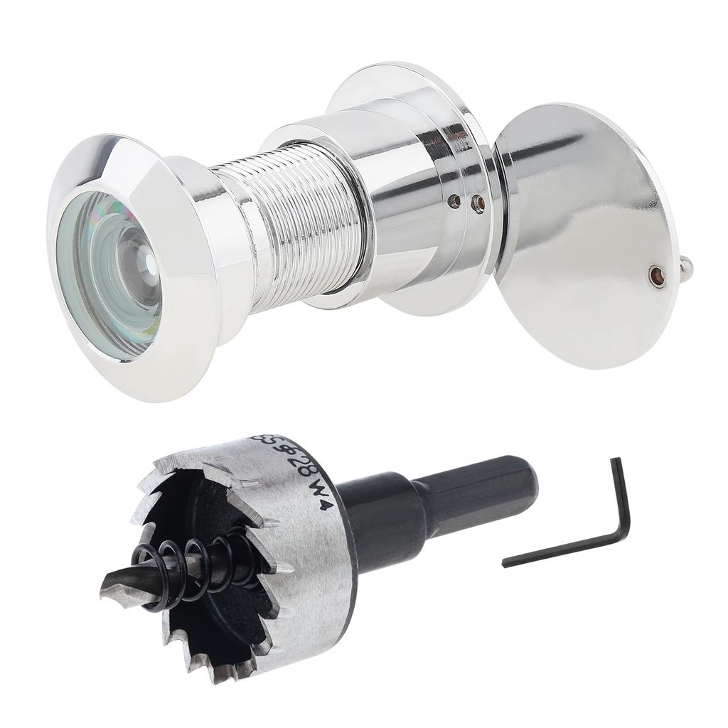 Massives Messing 28mm Türspion 220 Grad Sicht Inklusive Bohrer Hochbelastbar Universell 40-57mm Türen