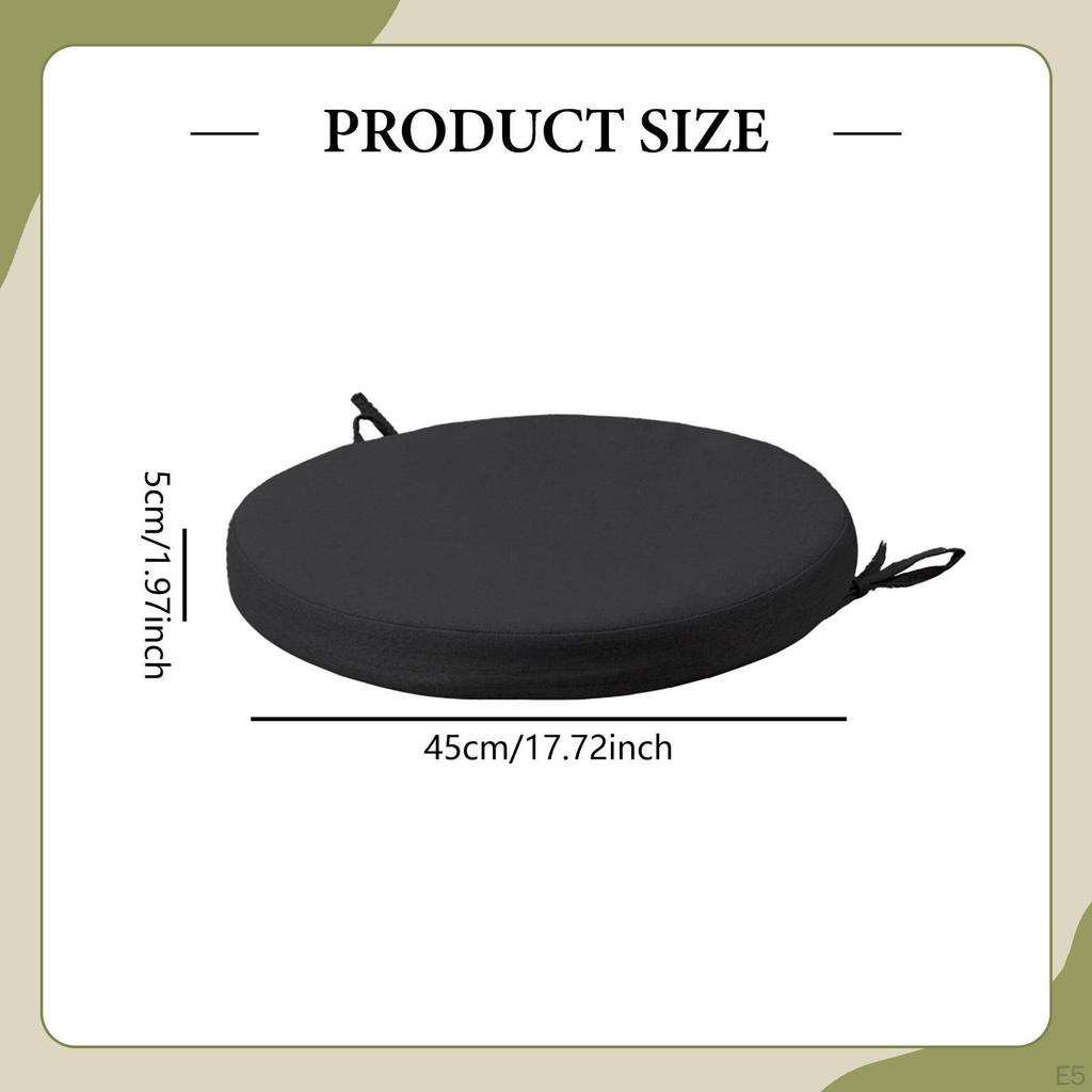 Round Chair Cushion Pad Soft Floor Pouf Mat Traditional Meditation for Office Tea