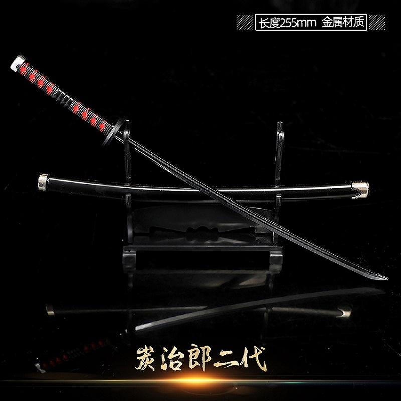 Swords Home Decor 25cm Demon Slayer Katana Swords Japanese Anime Cosplay Prop Weapon Collection Kid Gift
