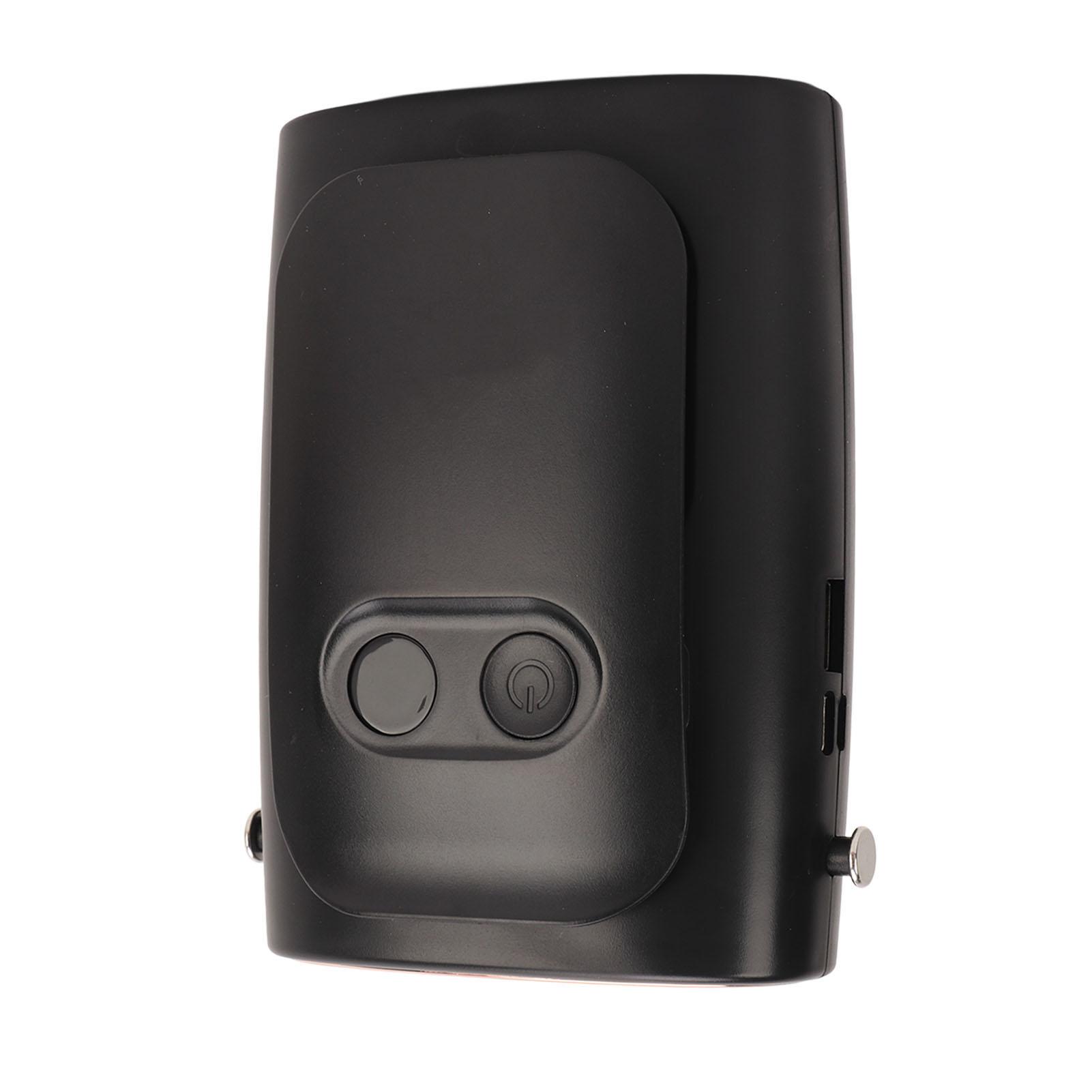 

Поясной вентилятор портативный перезаряжаемый носимый охлаждающий вентилятор с креплением на пояс для рыбалки на открытом воздухе оранжевый чёрный