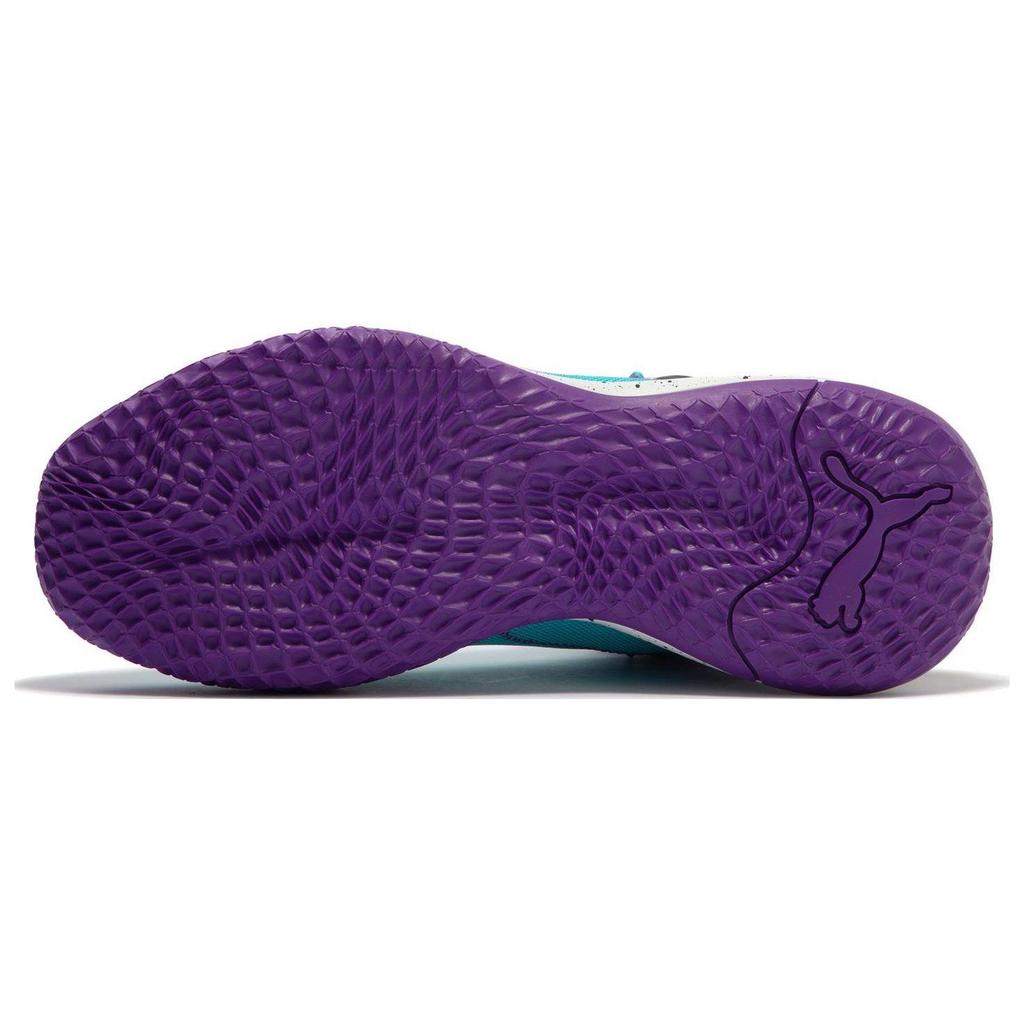 Puma Playmaker Pro Mid Unisex Purple Glimmer Bright Aqua Strong Grey 377902-09