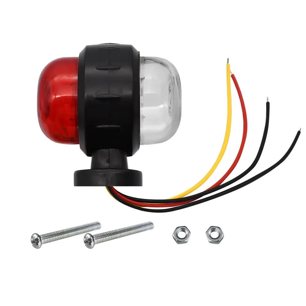 LED Side Marker Lights 12V 24V Trailer Front Rear Clearance Lights Outline Lamp Indicator Tail Light For Truck Van Caravan
