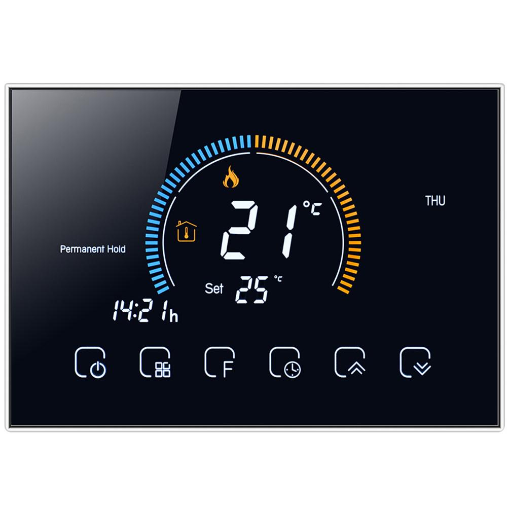 1Set Intelligent Temperature Controller Smart Thermostat with 48-Inch Backlit Display 86Mm 60Mm Box Compatible Digital Home