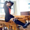 Anime Cosplay Hell Girl Enma Ai Sailor Costumes Sets for Girls School JK Uniform Twinset Costume Women Suit Preppy Sweater Skirt Clothes College