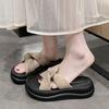 Platform Slippers Women Wear Fashion 2025 New Summer Medium and Increase The Temperament of Casual Flip-flops Casual Flip-flops