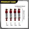 -performance Lightweight Shock Absorbers with Improved Absorption, Aluminum, for 1/24 FCX24M