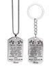 Stainless Steel Keychain and Necklace, Gift for Daughter, Carved Badge, Ideal Gift for Men, Couples, Boyfriend, Family & Friends