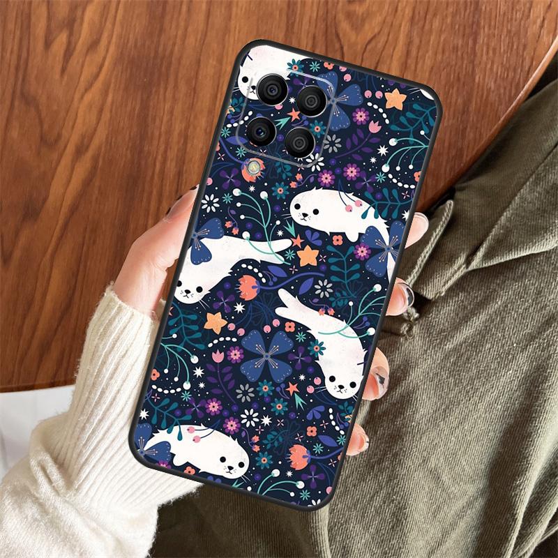 Baby Seals Case For Samsung Galaxy M12 M32 M52 M35 M55 M15 M11 M13 M14 M06 M16 M36 M56 M31 M53 M34 M54