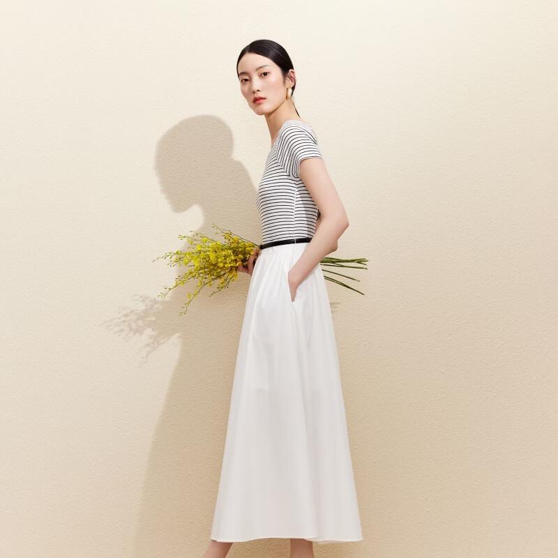 VEROMODA 2026 Summer Striped A-Line Maxi Dress