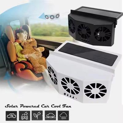 Car Window Exhaust Fan Solar Car Exhaust Fan 2/3Hole Deodorant Fan USB Fume Extractor Angle Adjustable Fan Summer Air Circulator