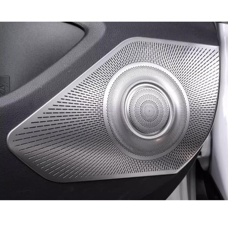 For Toyota Venza/Harrier    2024 Steel Styling Door Audio Speaker Sound Ring Cover Frame Trim Interior Accessories