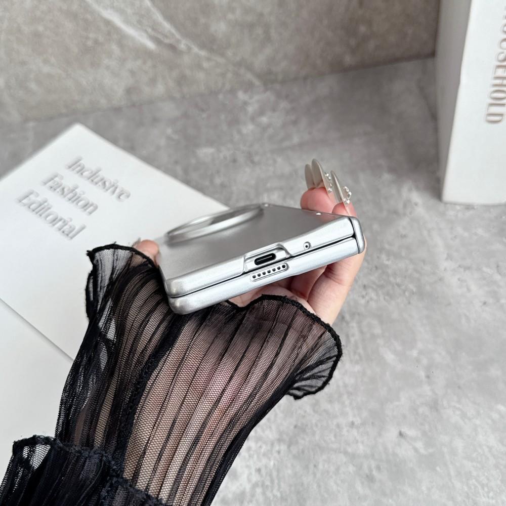 Fashion Plating Solid Color PC Hinge Protector Case for VIVO X Fold 6 5 3 3Pro Back Skin Feel Front Screen Glass Anti-drop Cover