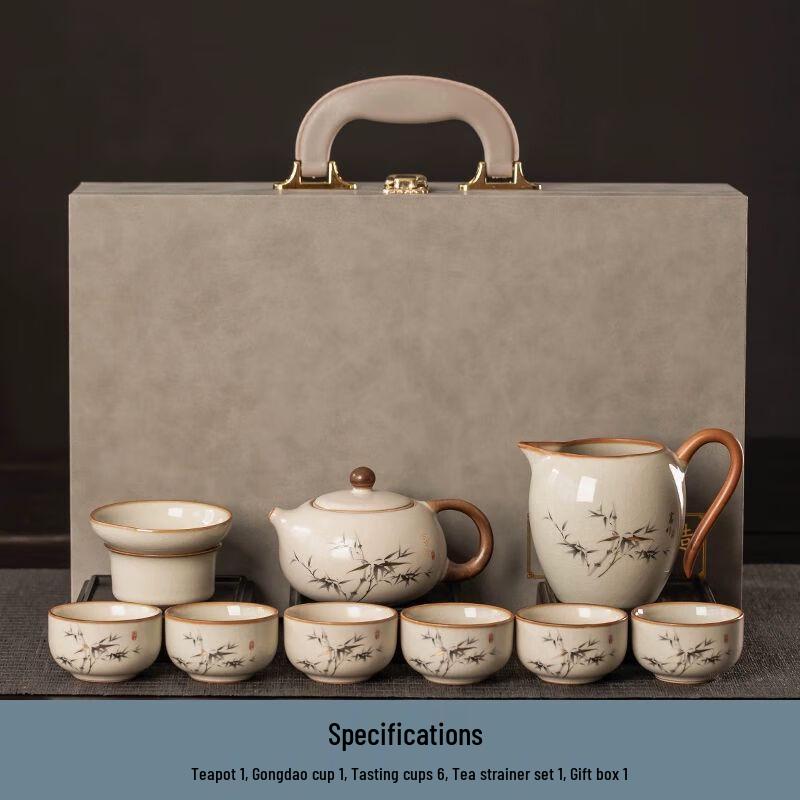 Ru Kiln Ceramic Kung Fu Tea Set
