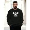 Men'S Casual Round-Neck Sweatshirt with 'UNLEASH YOUR STRENGTH' Design