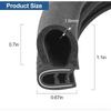 Car Door Rubber Edge Trim Seal Strip Extrusion Flexible U Shape Weather Stripping for Cars Trucks Boats Home Applications