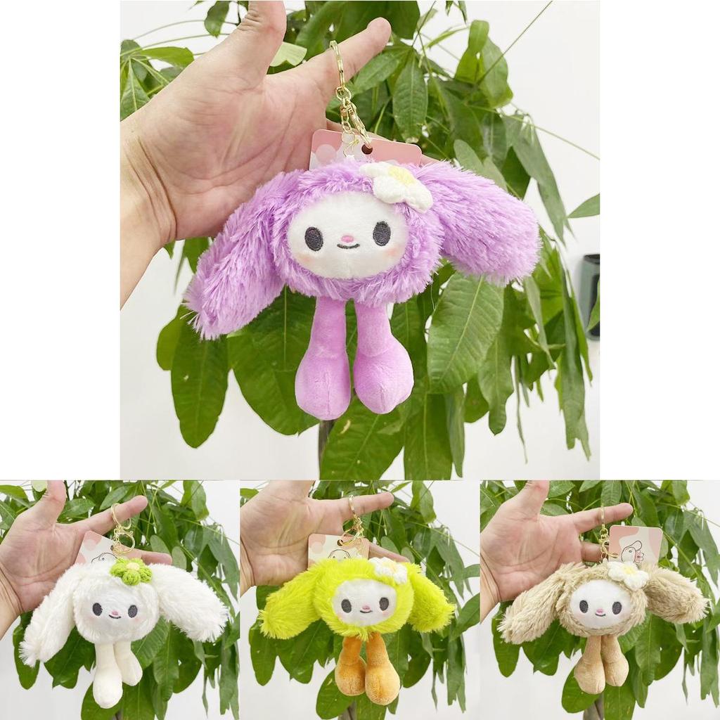 Soft And Cuddly Cartoon Rabbit Plush Keychain Doll Perfect For Backpack Accessory