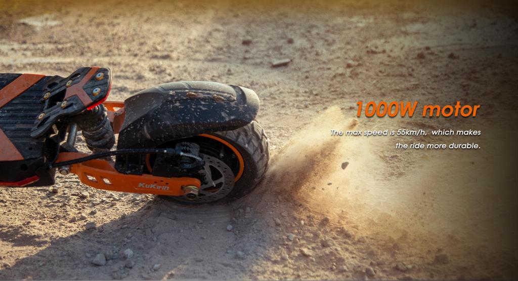 Faltbarer Elektroroller Kukirin G2 Max, 1000W Motor, 48V 20.8AH Akku, Höchstgeschwindigkeit 55km/h, Reichweite 70km, 10-Zoll-Reifen