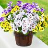Colorful Simulation Flowers Branch Lifelike Home Decoration Artificial Butterfly Orchid 5 Head Flower Arrangement Ornament